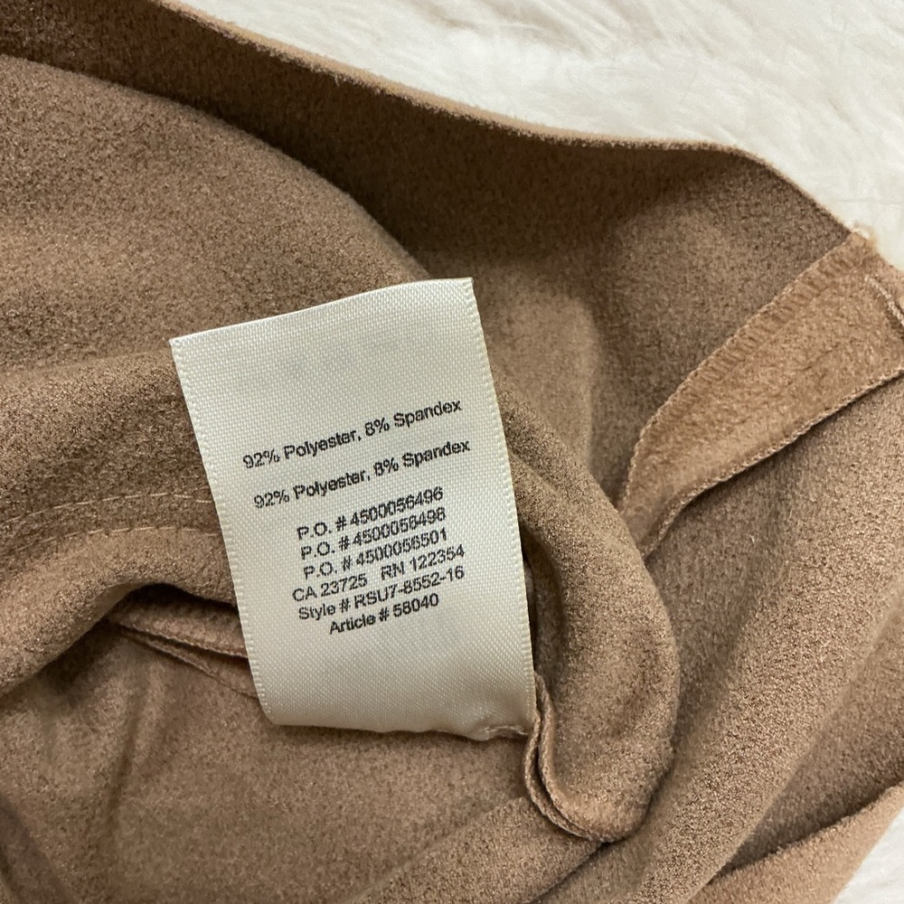WILFRED FREE ARITZIA Nori - Shirt Dress Vegan Faux Suede Leather - Picture 5 of 11